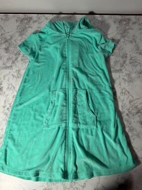 Wonder Nation Aqua Terry Swim Coverup Size 7/8